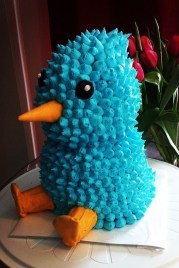 Twitter bird cake created by my crazy talented friend Natalie