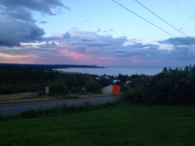 Saint John - the view from our B&B